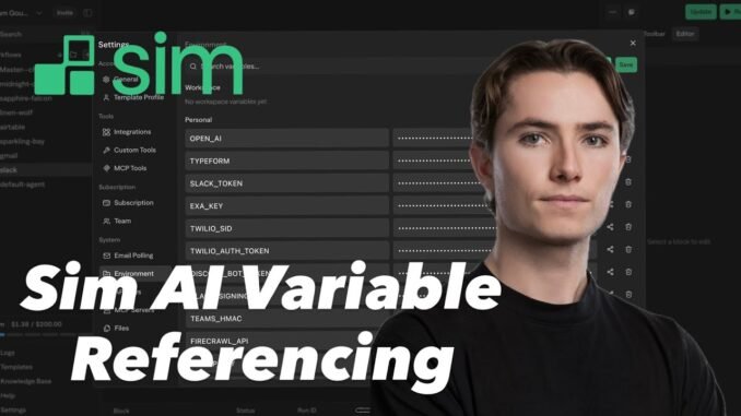 Sim AI Tutorial for Beginners: Variable Referencing