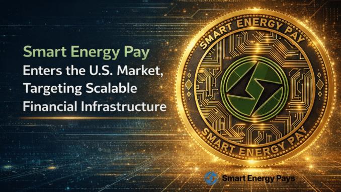 Smart energy pays enters the US market, targeting scalable financial Smart energy pays enters the u.S. Market, targeting scalable financial infrastructure