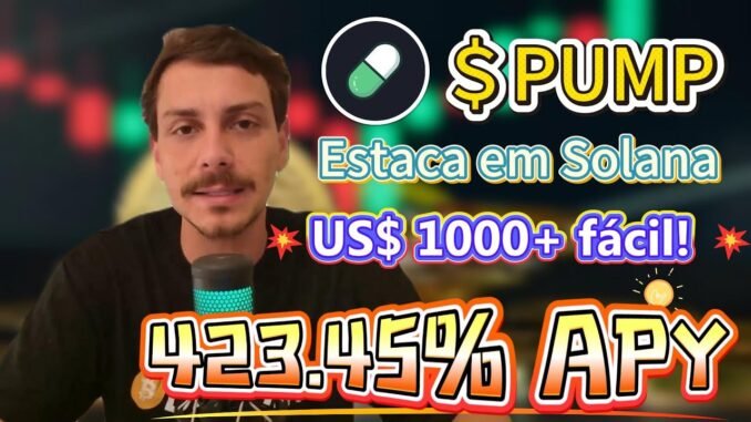 Stake PUMP coin — descubra Pumpfun Solana com 423.45% APY alto