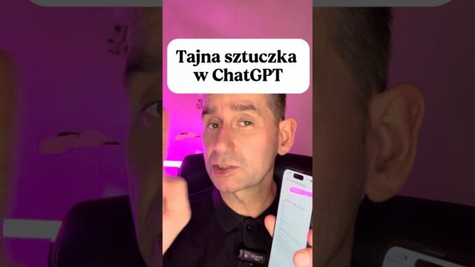 🌟Tajna sztuczka w ChatGPT  🌟