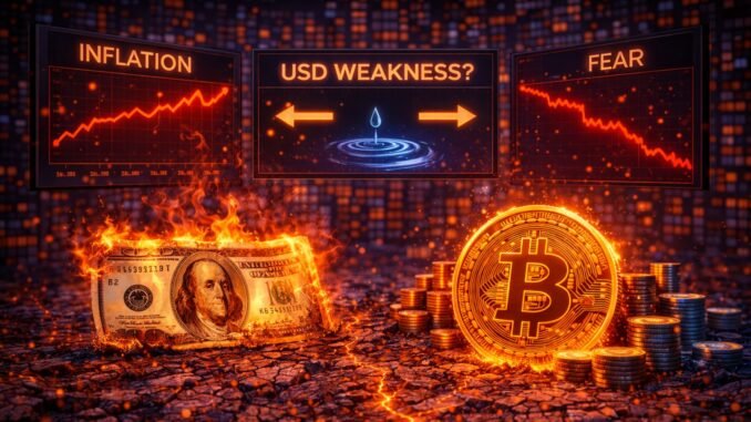 The Myth Of USD Weakness Boosting Bitcoin: Inflation, Liquidity, Or Fear Changes The Outcome