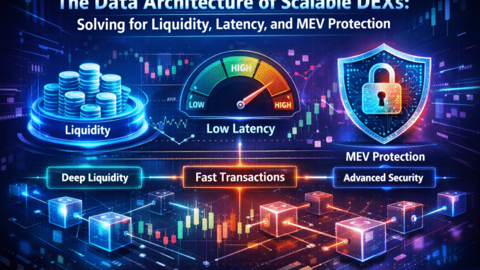 The data architecture of scalable DEXs: solving for liquidity, latency, and MEV protection