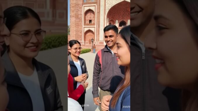 Tour guide 🦮 #animation #ai #edit #tajmahal #shorts