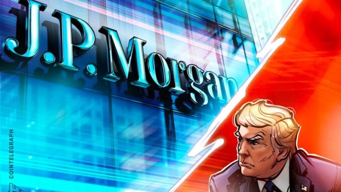 Trump Sues JPMorgan in Florida Court for $5B over Debanking Trump Sues JPMorgan in Florida Court for $5B over Debanking Claims: Report