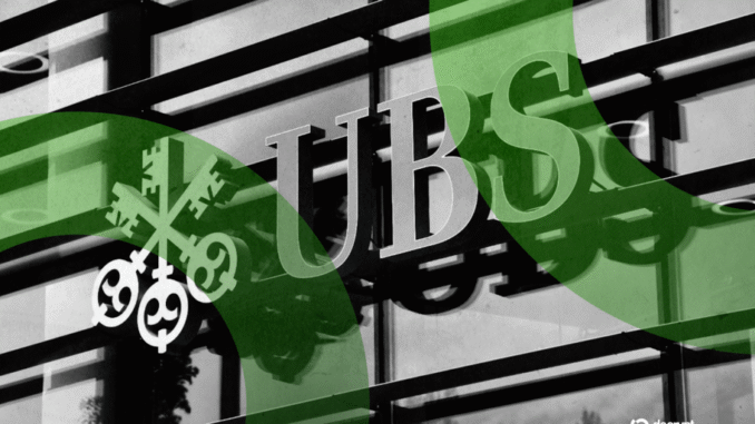 UBS Planning Bitcoin, Ethereum Trading for Some Wealthy Clients: Bloomberg