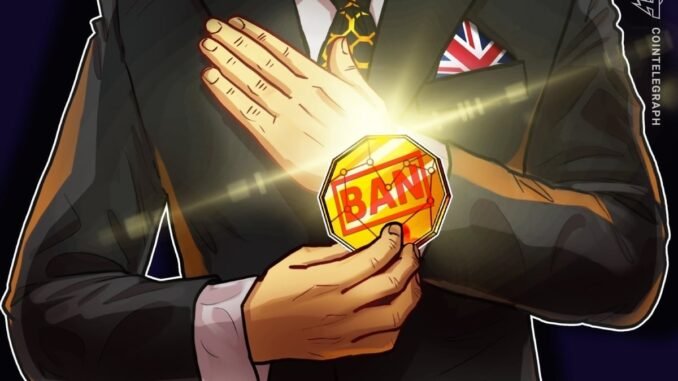 UK Lawmakers Push to Ban Crypto Political Donations UK Lawmakers Push to Ban Crypto Political Donations