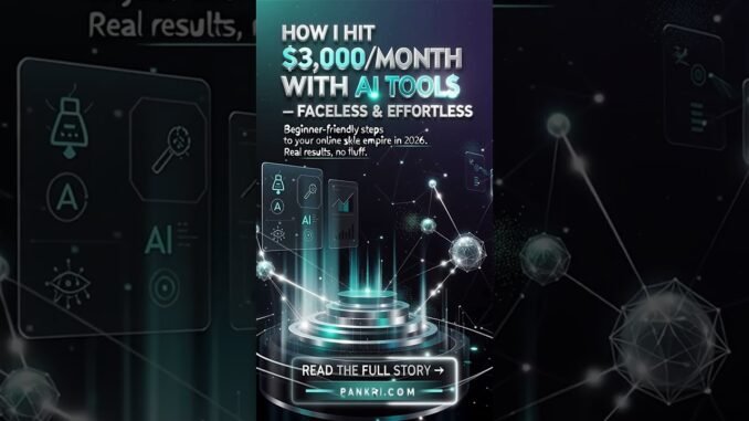 Zero to $3,000/Month: Faceless AI Side Hustle for Beginners 2026 (No Experience Needed!)
