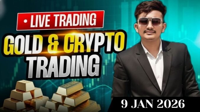 btc live trading | crypto live trading | gold live trading 9 JAN 2026 | #gold  #cryptolivetrading