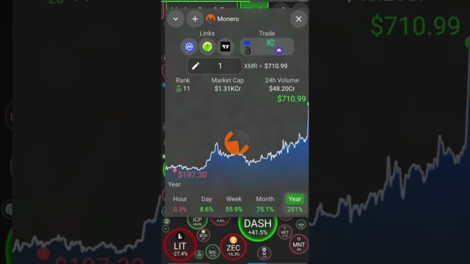 monero xmr profit #crypto #trading