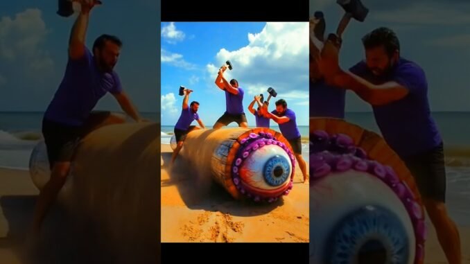 rescue giant octopus in Big blog #viral #ai #news #octopus #wood #trending #tiktok #shorts #explore