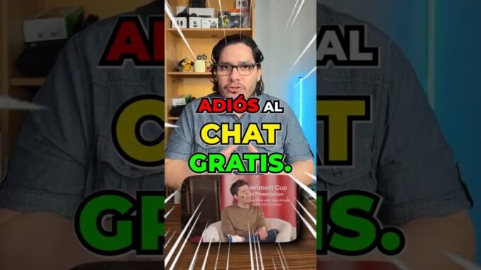 😱¡Oficial! ChatGPT tendrá anuncios y un nuevo plan de 8$ 💸#chatgpt #ia #samaltman #openai #gemini