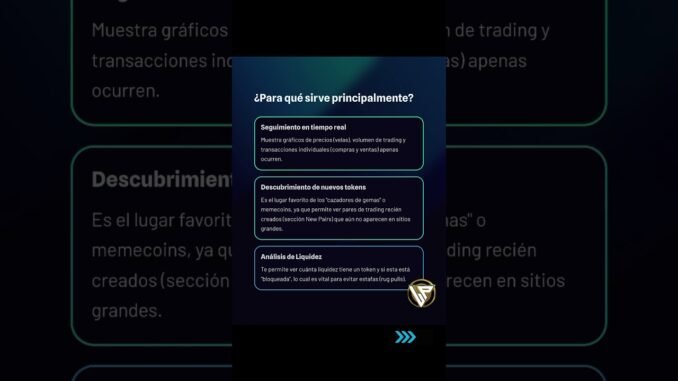 ¿Qué es #Dexscreener? #crypto #trading