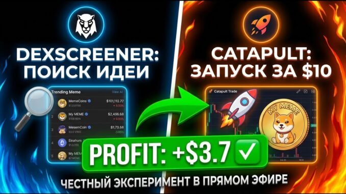 Создаем мемкоин за $10 и выходим в плюс.  Ищем идею на Dexscreener