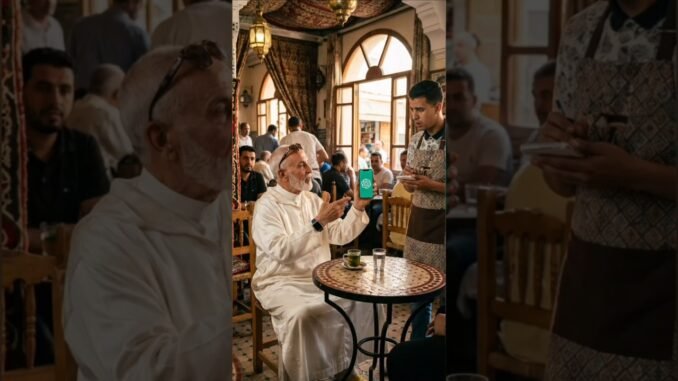 الحاج طلب قهوة "ChatGPT" من النادل.. شوفو ردة الفعل! ☕🤖😂