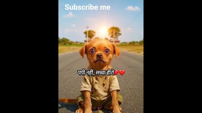 पपी नही.सच्चा हिरो #animal video #grok AI