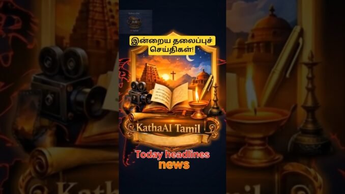 இன்றைய தலைப்புச் செய்திகள் #shorts #ai #news #headlines #today #facts #tamil #history #2026