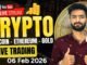 Today Live Crypto & Forex Trading | Btc Live Trading | gold Live Trading 06 Feb 2026 | #BTC #Gold