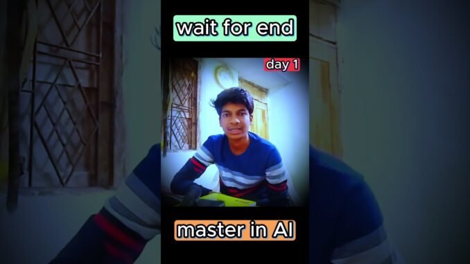 AI Learning Series Day 1 🚀 | Beginner AI Guide | Future Tech #shorts