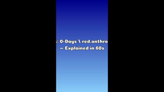 AI News: 0-Days  red.anthropic.com — Explained in 60s