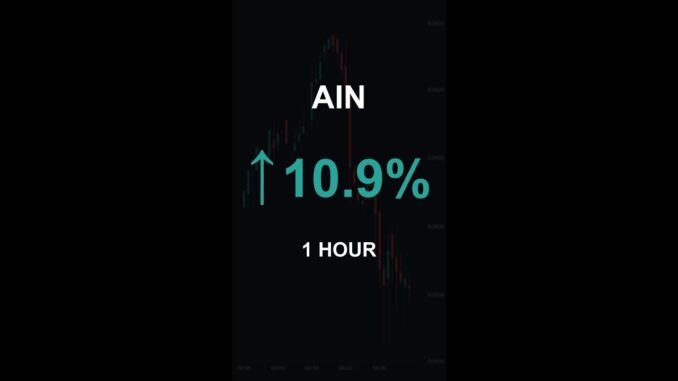 AIN is up 10.9% in 1 hour!⚡February 04, 2026 | #ain #coins #altcoins #crypto #cryptonews #shorts