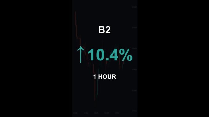 B2 is up 10.4% in 1 hour!⚡February 23, 2026 | #crypto #altcoins #shorts