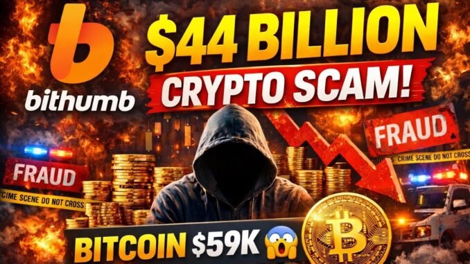 BITCOIN $59000 WHAT NEXT ?? BITHTUMB EXCHANGE 44 BILLION BITCOIN SCAM | CRYPTO NEWS TODAY