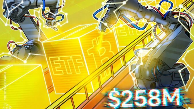 Bitcoin ETF Flows Hit $258M in Largest Daily Inflows in Weeks
