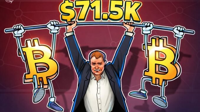 Bitcoin Reclaims $71K, But How Long Will It Hold?