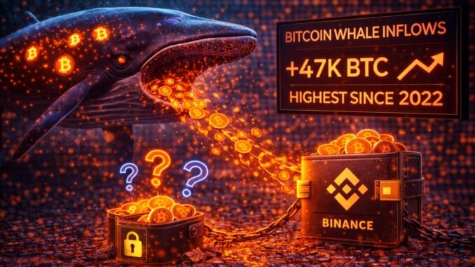 Bitcoin Whale Inflows To Binance Hit Highest Level Since 2022: Distribution Or Repositioning?
