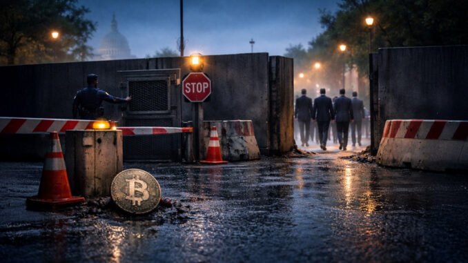 Bitcoin faces a brutal irony as the Treasury refuses to save BTC from its own political success