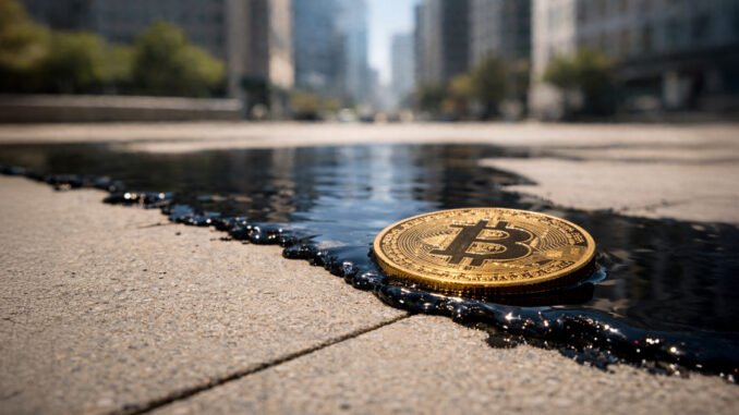 Bitcoin faces a new selloff if oil holds $70 after spike and the Fed turns less patient