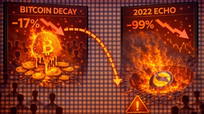 Bitcoin’s Decay Signals the Most Severe Bearish Pivot Since the Bitcoin’s Decay Signals the Most Severe Bearish Pivot Since the LUNA Collapse – A 2022 Echo