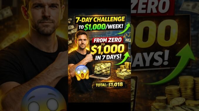 Build a $1000 Week Business in 7 days #ai  #crypto  #moneymaking  #passiveincome  #digitalhacks