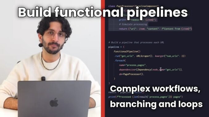 Build functional pipelines: complex workflows, branching and loops | Datapizza AI Guide (7/8)