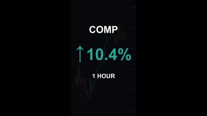COMP is up 10.4% in 1 hour!⚡February 14, 2026 | #crypto #altcoins #shorts