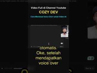 Cara Membuat Voice Over Video AI #ai #chatgpt #gemini