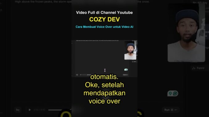 Cara Membuat Voice Over Video AI #ai #chatgpt #gemini