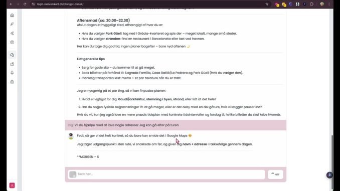 Chat med AI på dansk – SkrivSikkert Chat (guide)