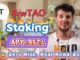 ⚡ Crypto Goldmine! Earned $2,600 in 2 Days Staking wTAO – 900%+ APY Super Stable Project! 🔥