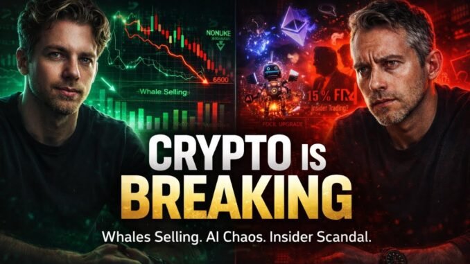 Crypto Is Cracking: Bitcoin Below $65K, Whale Selling, AI $250K Blunder & Insider Ring Exposed