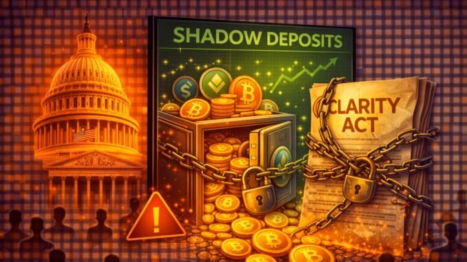 Crypto’s Capitol Hill Crisis: How The ‘Shadow Deposit’ War Held Crypto’s Capitol Hill Crisis: How The ‘Shadow Deposit’ War Held The CLARITY Act Hostage