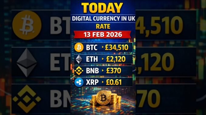 Digital Currency Exchange Rate Today | 13 Feb 2026 | Bitcoin Ethereum Update BTC ETH USDT#shortsfeed