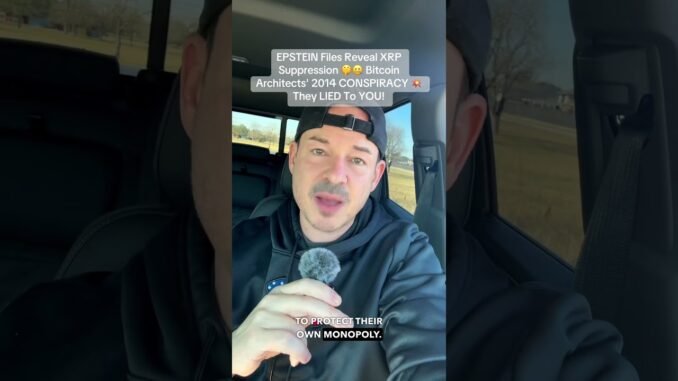 EPSTEIN Files Reveal XRP Suppression 🤫🤐 Bitcoin Architects' 2014 CONSPIRACY 💥 They LIED To YOU!