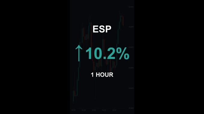 ESP is up 10.2% in 1 hour!⚡February 18, 2026 | #crypto #altcoins #shorts