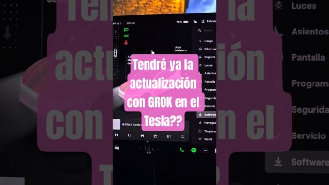 Esperando con ganas #grok #ai #ias para el #tesla pendientes de la versión 2026.2.6 en #españa #fyp