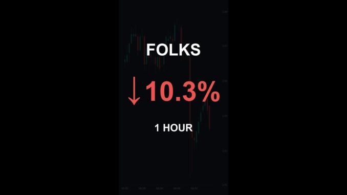 FOLKS is down 10.3% in 1 hour!⚡February 28, 2026 | #crypto #altcoins #shorts