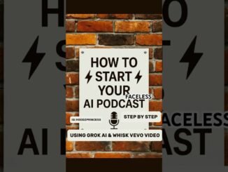 HOW TO START A FACELESS AI PODCAST USING GROK AI & GOOGLE VEVO VIDEO ! #aitutorial #ai #podcast