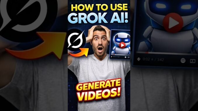 How to Create Videos Using Grok AI 🎬🤖 | Step-by-Step Tutorial
