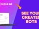 How to See Created AI Bots in Dola AI 2026?