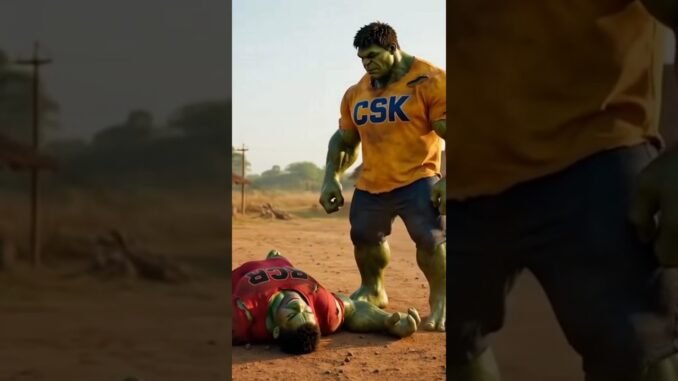 Hulk CSK vs RCB | Chapter 2 #HulkCSKvsRCB #HulkChapter2 #CSKHulk #hulk #grok #ai